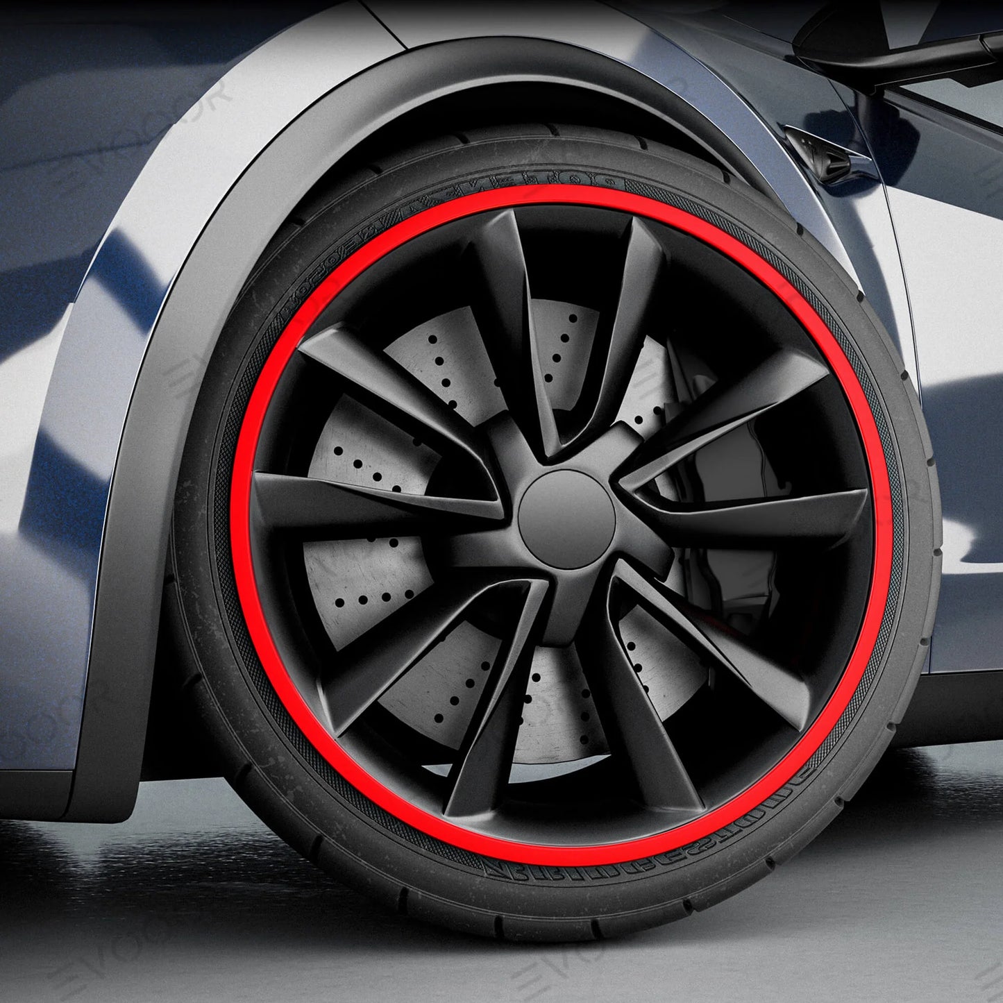 Temai® Aluminum Alloy Wheel Rim Protector Rimcase For Tesla 2020-2023 (4 Pcs)