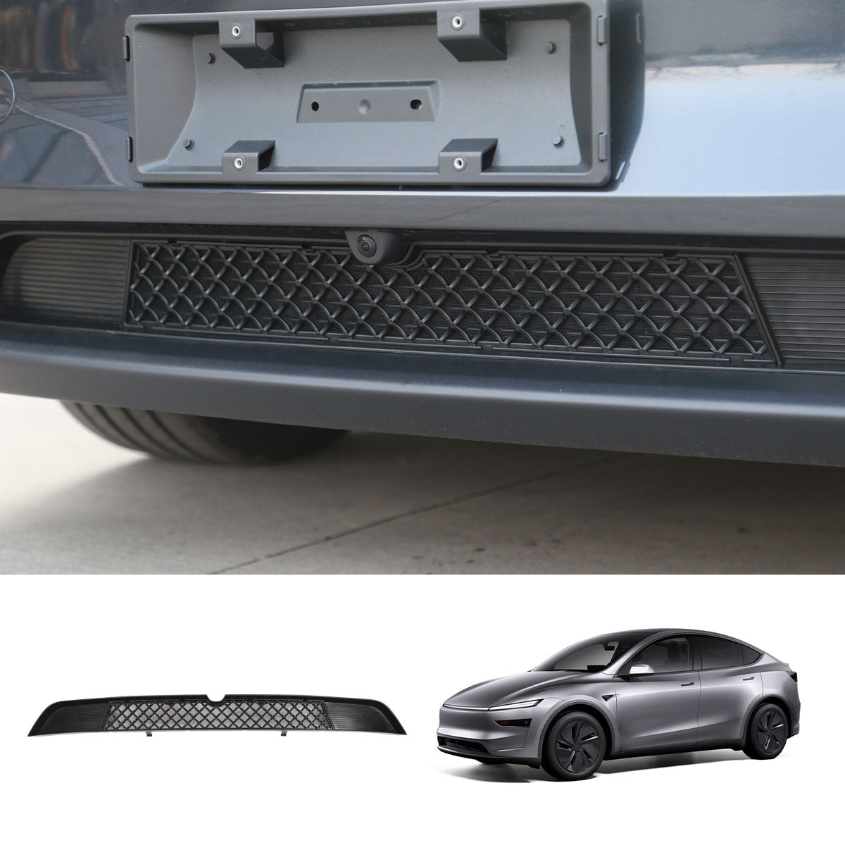 Anti Dust Inner Grill Cover Front Bumper Middle Net Air Inlet Protection For Tesla Model Y 2025 juniper Single Piece