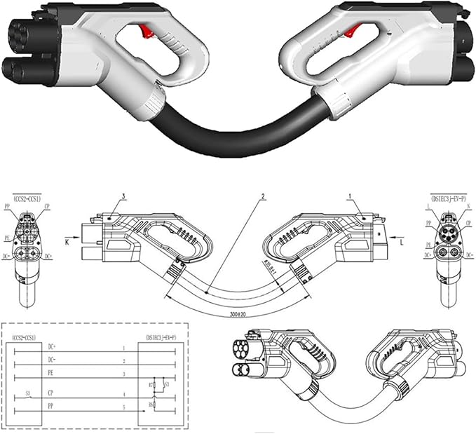Adapter Ccs2 to Ccs1 Cable