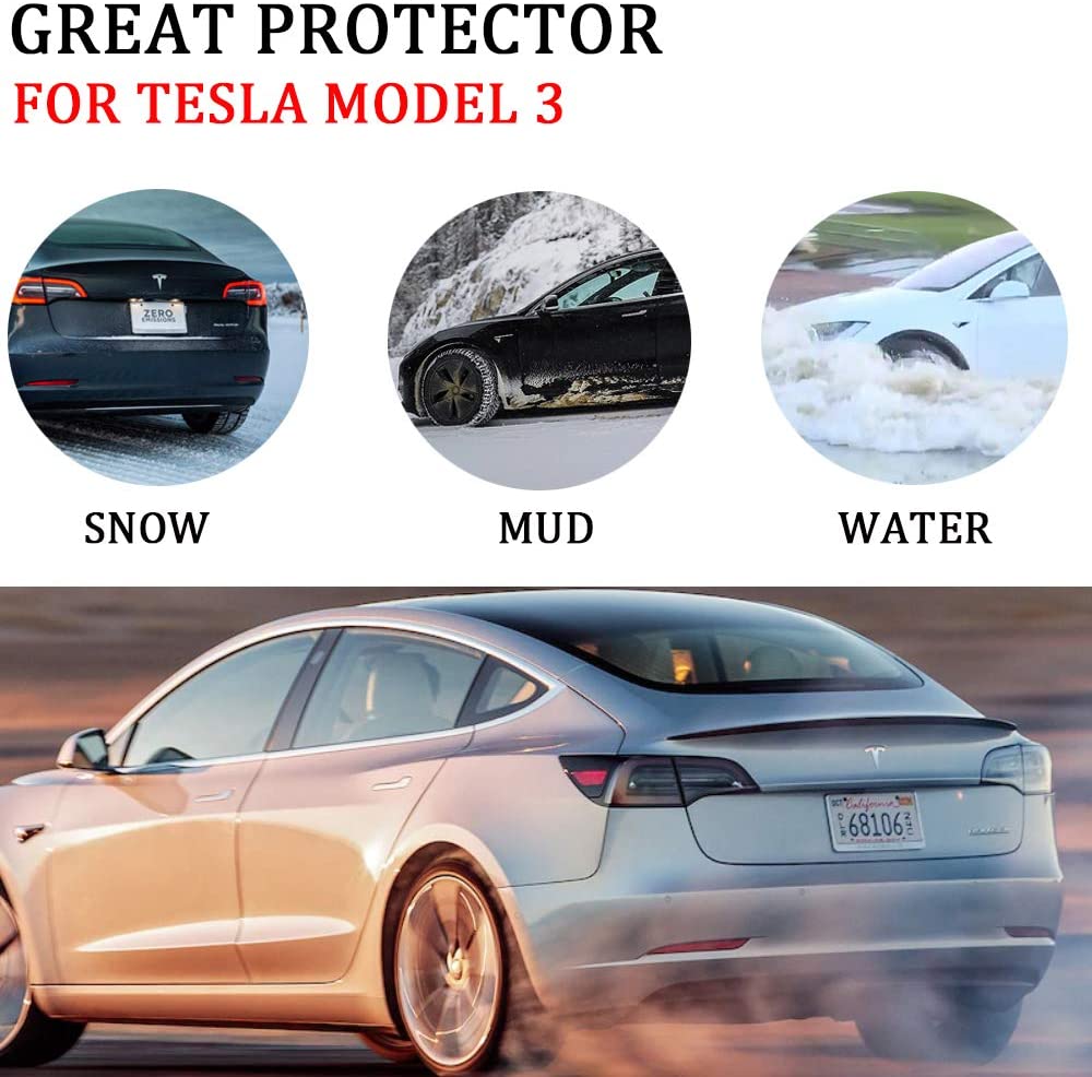Tesla Model 3 Mud Flaps Front Rear Splash Guards Fender Kit