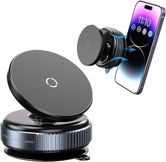Vacuum Magnetic Phone Holder Stand For All Car's