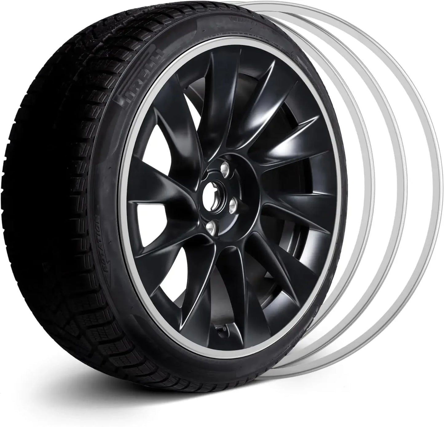 Temai® Aluminum Alloy Wheel Rim Protector Rimcase For Tesla 2020-2023 (4 Pcs)