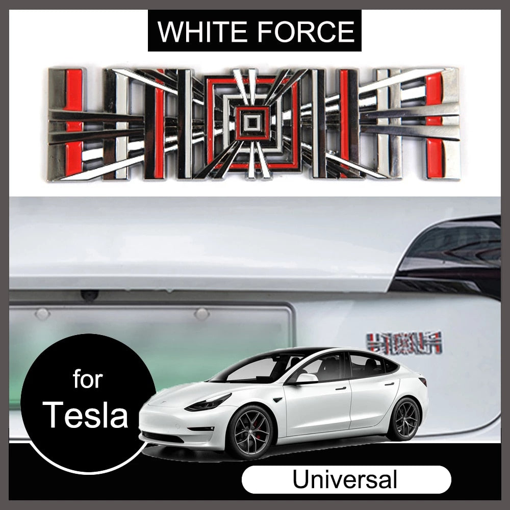 Plaid Logo For Tesla All Models