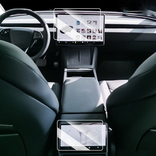 Tempered Glass Screen Protector For Model 3 Highland 2024+ Model Y 2025 Juniper Matte Front And Rear
