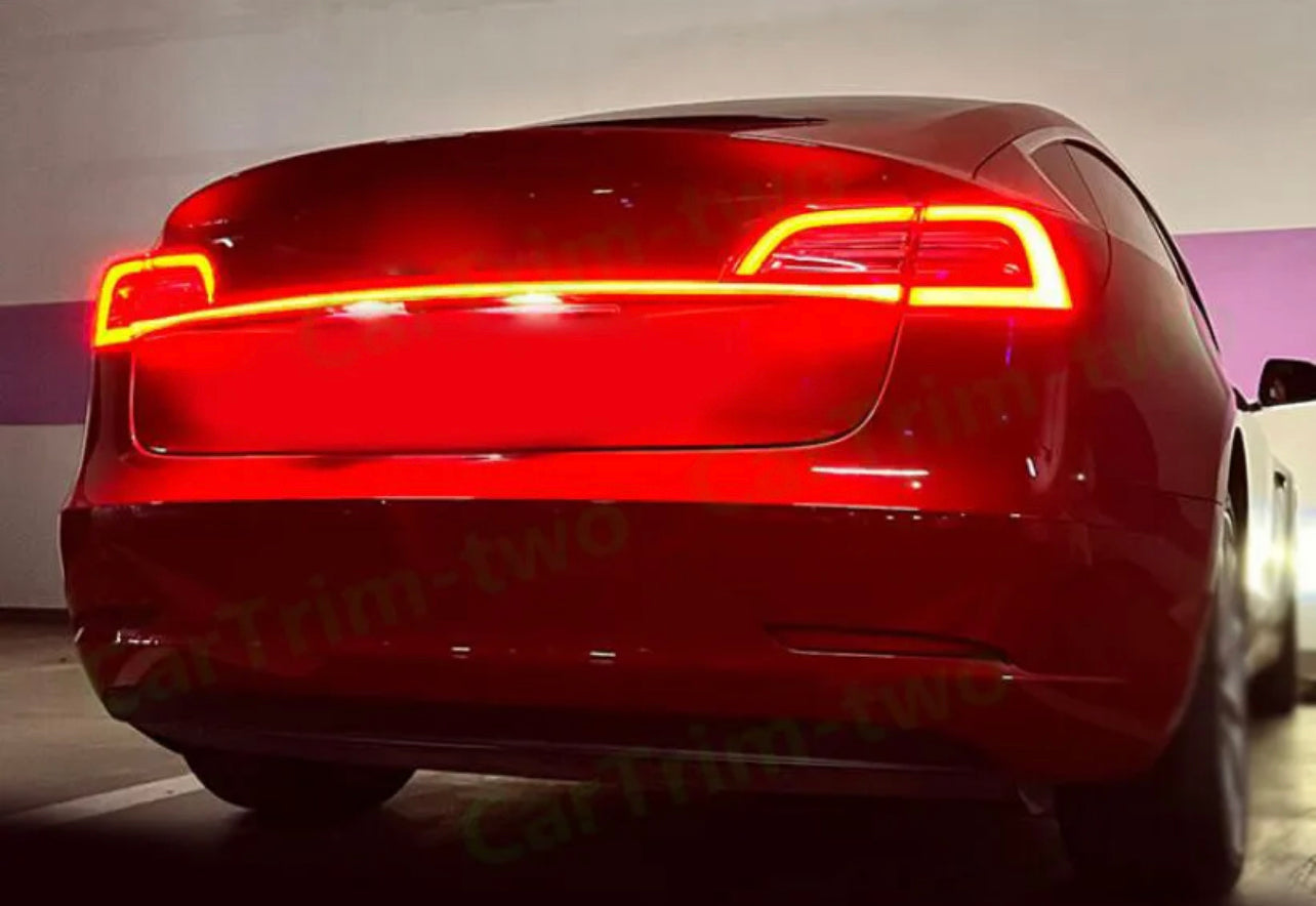 Tail Wing Fit For Tesla Model 3 Model Y Through Tail Light