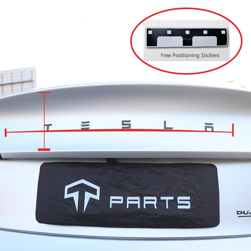 Real Carbon Fiber T & Letters Emblem Model 3 X S Y