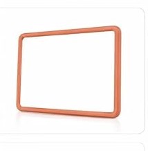 Silicone protective frame for the Leopard 7 screen