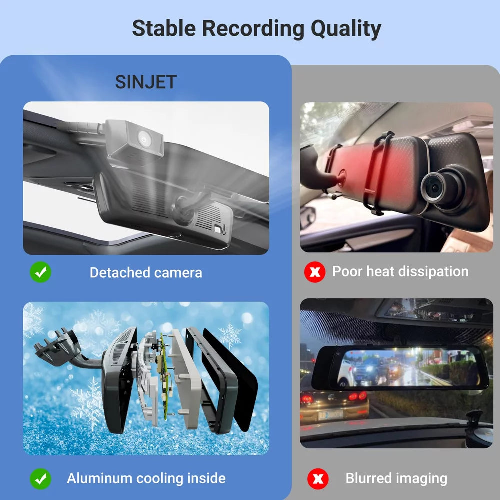 Live Streaming Rear View Mirror For BYD (Leopard)