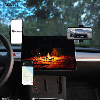 Foldable Cellphone Holder - Magsafe Charging Mount For Tesla Model 3 & Y