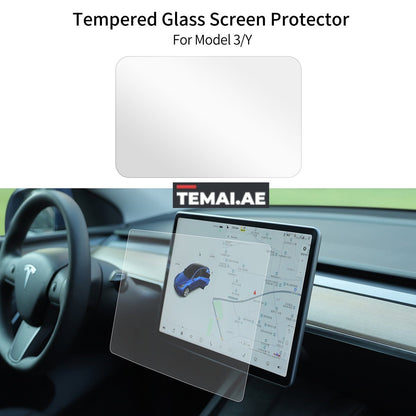 Temai Tempered Glass Screen Protector For Tesla 3 & Y