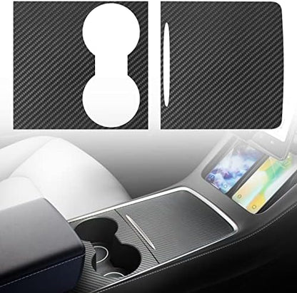 Real Carbon Fiber Center Console Wrap Kit - 2021 Model