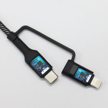 Tparts 2 In 1 Pd Cable Type-C Type-C & Lightning