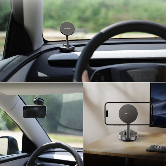 Vacuum Suction Phone Holder for Tesla