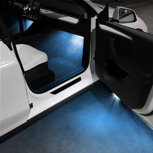 Temai  Pair Of Colored Led Lights Designed To Light Up The Footwell And Trunk yellow