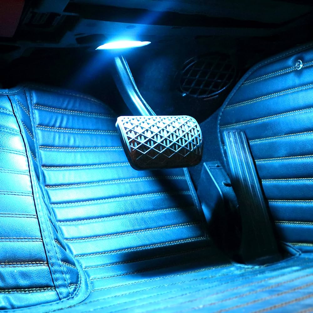 Temai colored LED lights designed to light up the footwell and trunk 3pcs