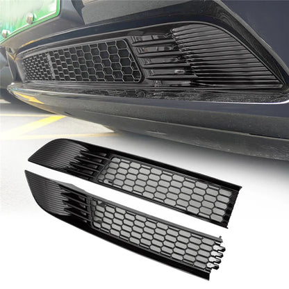 Anti Dust Inner Grill Cover Front Bumper Middle Net Air Inlet Protection For Tesla Model Y Double Piece