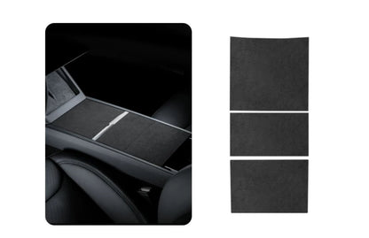 Alcantara Center Console & Cup Holder Stickers For Tesla Model 3 Highland 2024