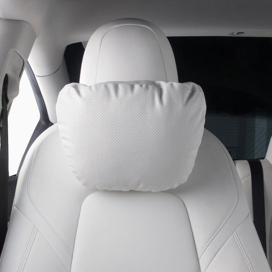 Leather Headrest Pillow For Tesla