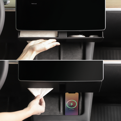 Hidden Magnetic (Under Screen) Storage Box For Tesla Model 3 & Model Y 2020-2023