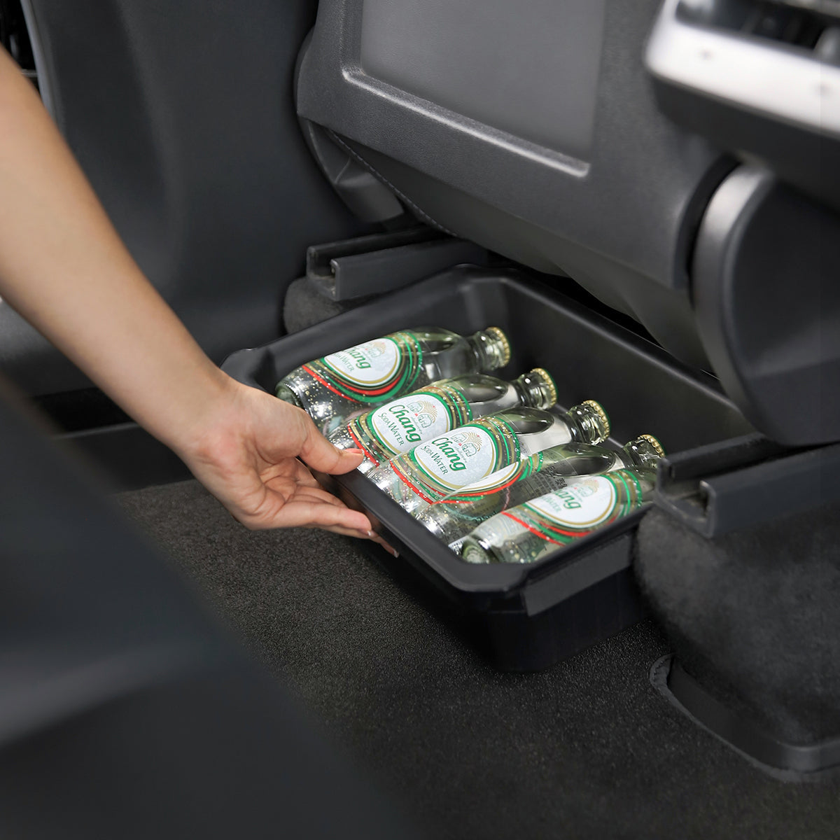 Dual-Layer Under Seat Storage Drawer For Tesla Model Y