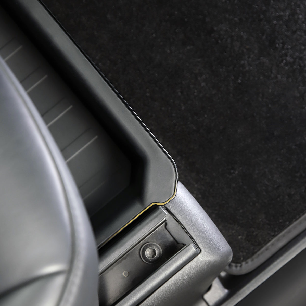 Dual-Layer Under Seat Storage Drawer For Tesla Model Y