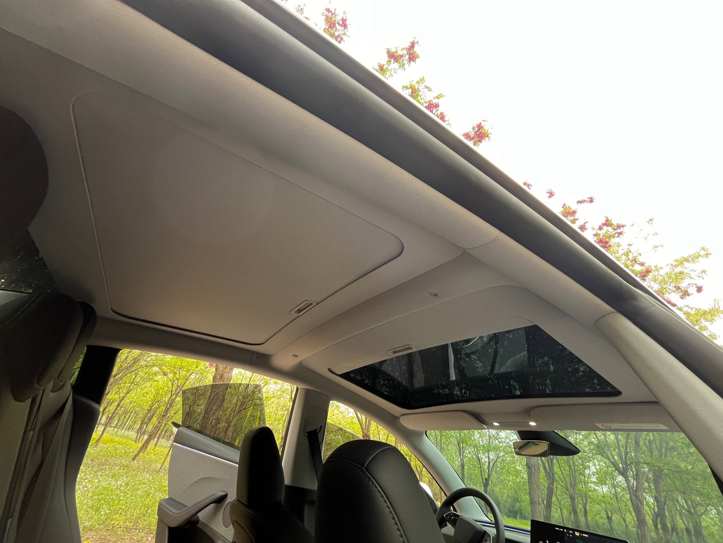 Tesla Model 3 2022-2025 retractable sunshade Front and Rear