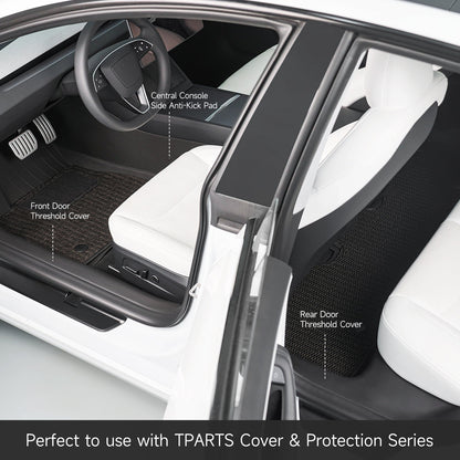 Front/Rear Door Threshold Cover & Rear Seat Lower Protection Panel For Tesla Model 3 Highland