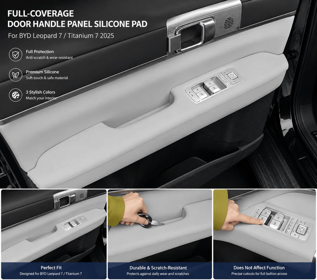 Full-Coverage Door Handle Silicone Protective Pad For Leopard 7 ( Set Of 4 Pcs )