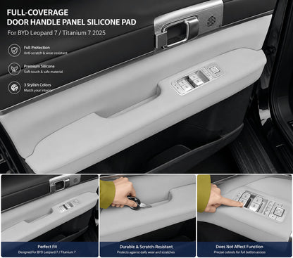 Full-Coverage Door Handle Silicone Protective Pad For Leopard 7 ( Set Of 4 Pcs )
