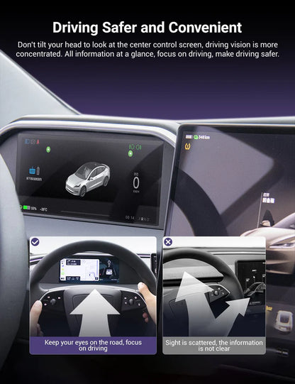 Tesla Model 3 Highland & Model Y Juniper Integrated Instrument Cluster Display V89 Ultra