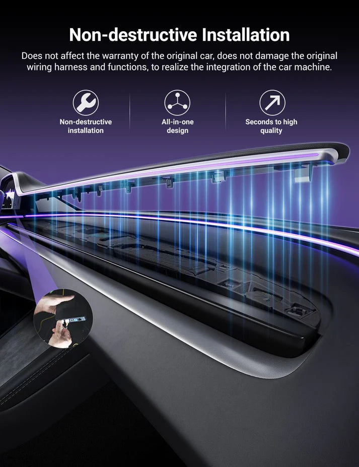 Tesla Model 3 Highland & Model Y Juniper Integrated Instrument Cluster Display V89 Ultra