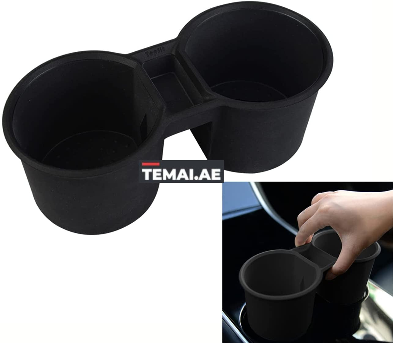TPARTS SILICON CUP HOLDER (BLACK) 